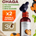 Herbalson Chaga mushroom double liquid extract 30 ml bottle with dropper