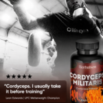 Athlete training with Herbalson Cordyceps Militaris capsules