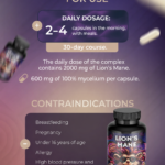 Lion's Mane capsules dosage, 30-day course and contraindications