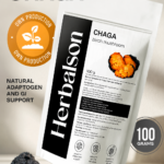 Mushroom powder set product benefits infographic