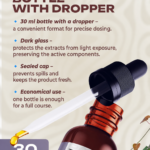 Turkey Tail extract 30 ml dark glass bottle with dropper