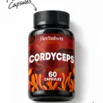 Herbalson Cordyceps militaris capsules bottle, 60 capsules, 600 mg