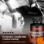 Athlete training with Herbalson Cordyceps Militaris capsules