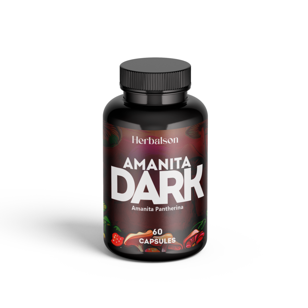 Amanita DARK / Amanita Pantherina capsules bottle