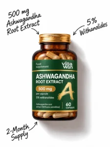 Extracto de raíz de ashwagandha 500 mg en cápsulas