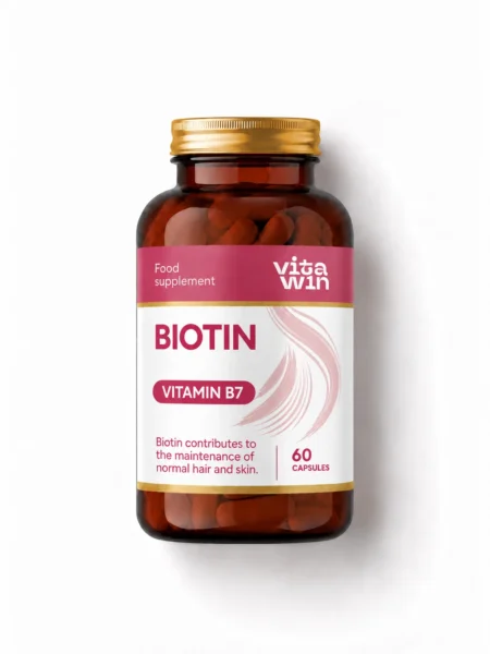 Biotin (vitamin B7), 60 capsules