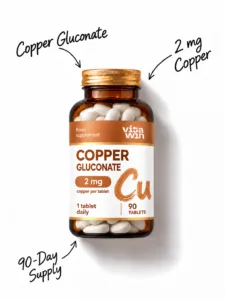 Copper Gluconate 2 mg — 90 Tablets
