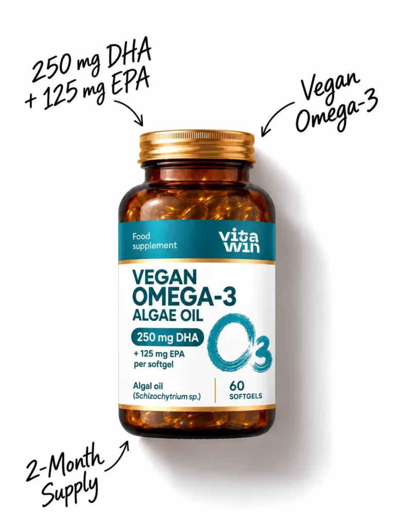 Vegan Omega-3 Algae Oil Softgels