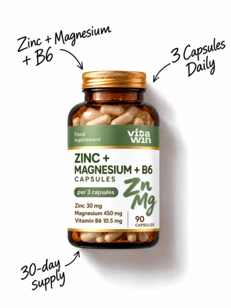 Zinc + Magnesium + B6 Capsules