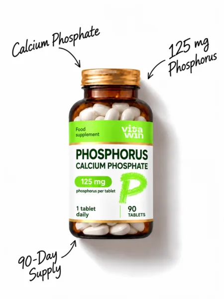 Phosphorus 125 mg (Calcium Phosphate) — 90 Tablets